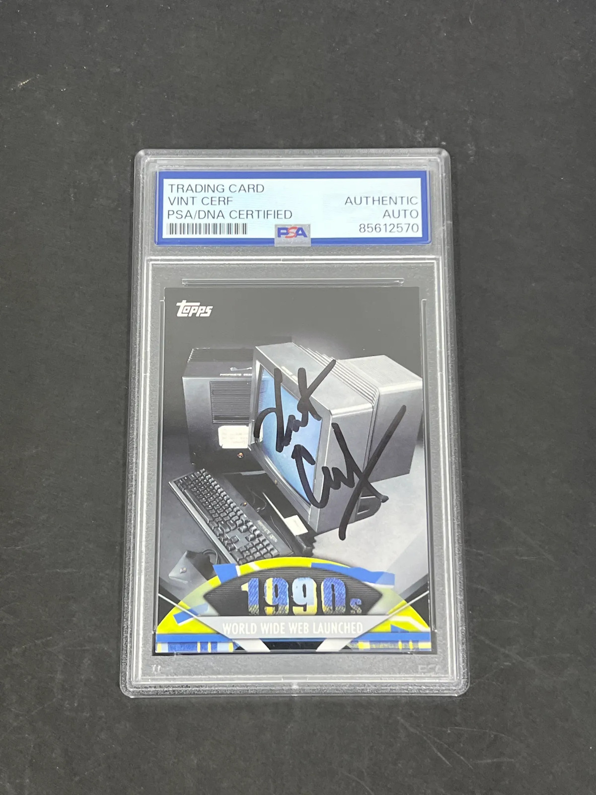 2011 Topps Vint Cerf #165 Signed Card PSA Autographed