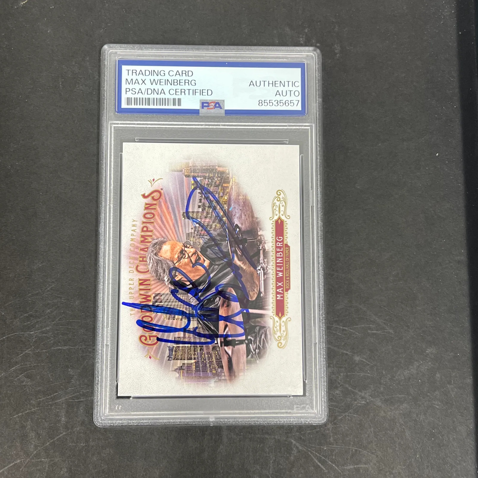 2018 Upper deck Max Weinberg #52 Signed Card PSA Autographed