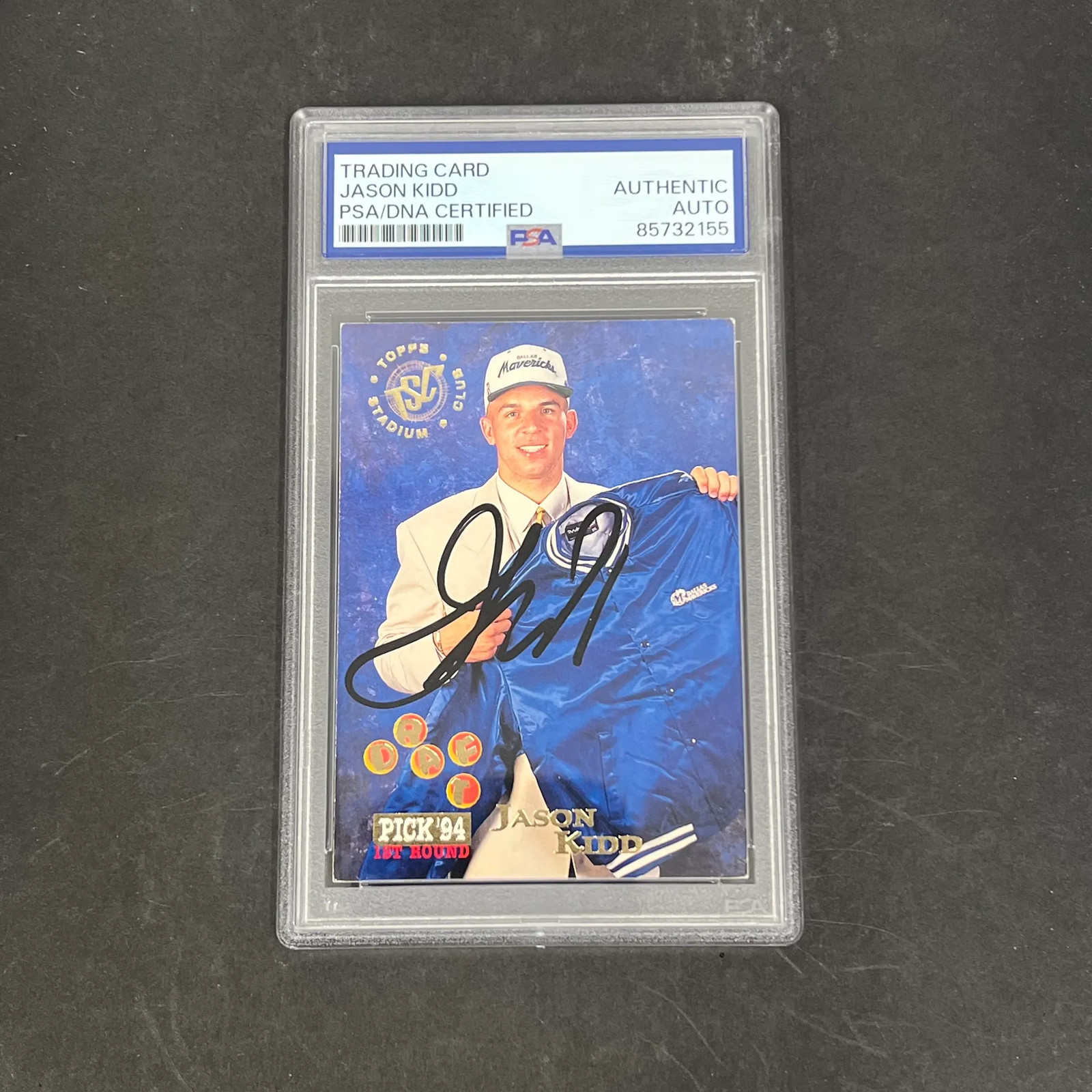 Jason Kidd 1994 Topps Stadium Club#172 Signed Card PSA Autographed