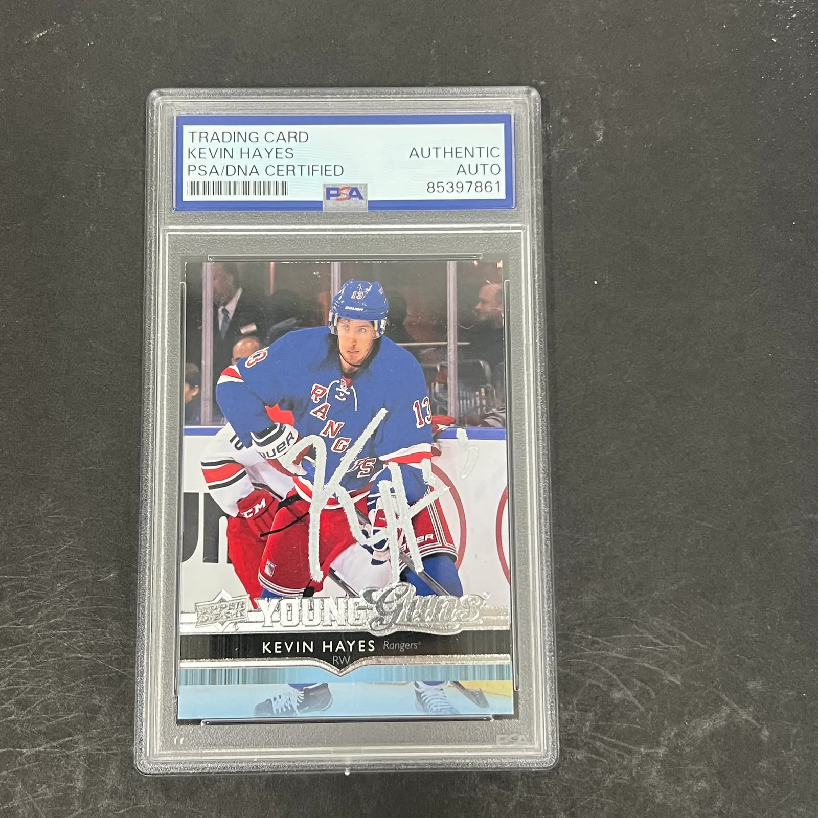 2015 Kevin Hayes 2014-15 Upper Deck Young Guns#490 Signed Card PSA Autographed