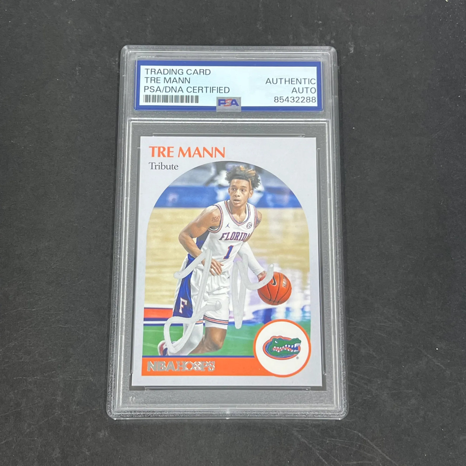 Tre Mann 2021 Panini Chronicles Hoops Draft Picks#71 Signed Card PSA Autographed