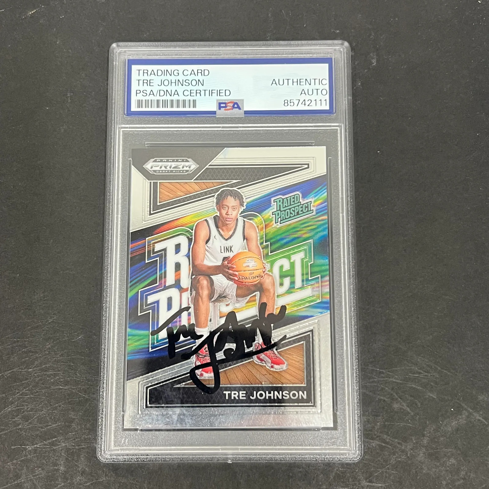 Tre Johnson 2024 Panini Prizm Draft Picks#15 Signed Card PSA Autographed
