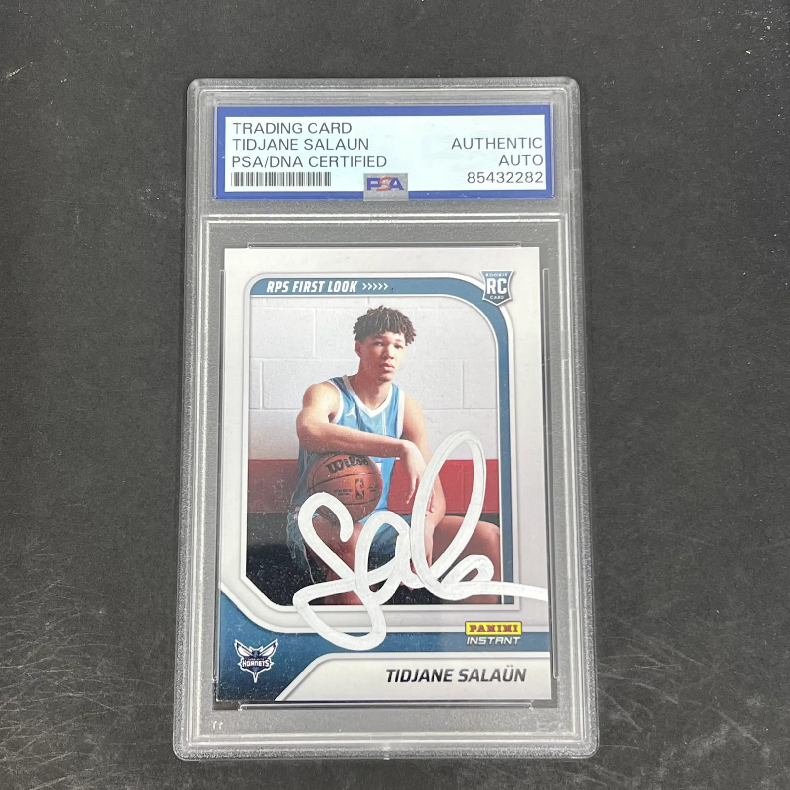 Tidjane Salaun 2024-25 Panini Instant Basketball#RPS-6 Signed Card PSA Autograph