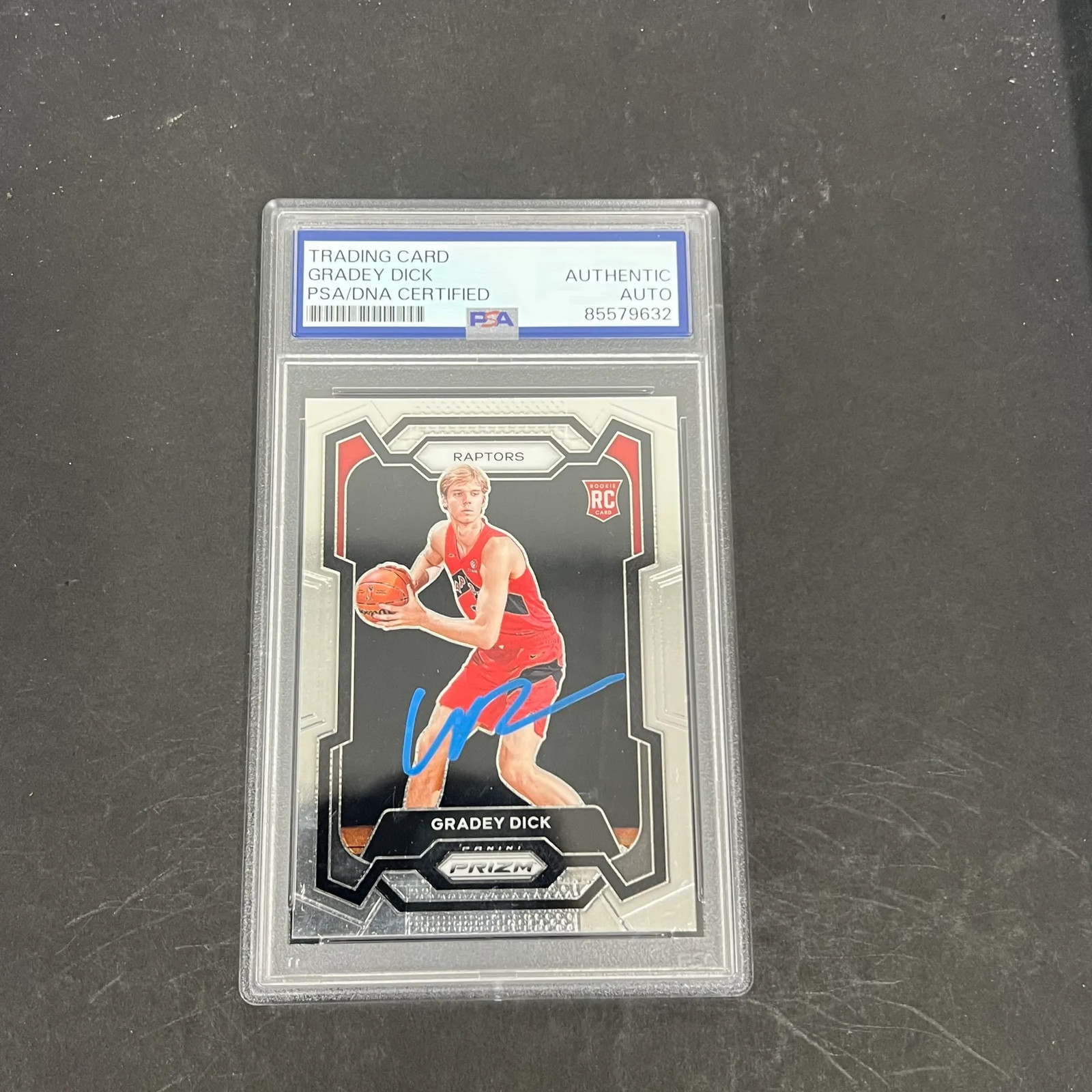 Gradey DIck 2023-24 Panini Prizm Basketball#134 Signed Card PSA Autographed