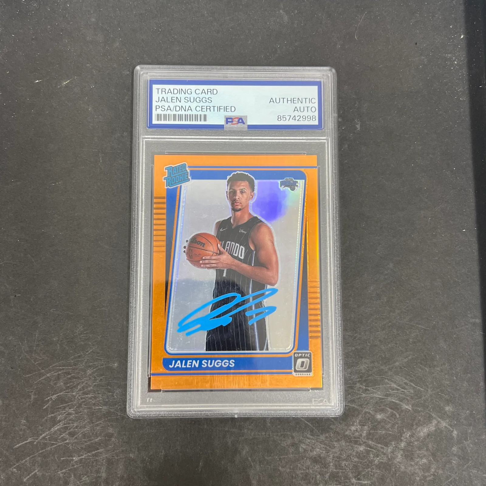 Jalen Suggs 2021-22 Panini Donruss Optic Basketball#179 Signed Card PSA Auth