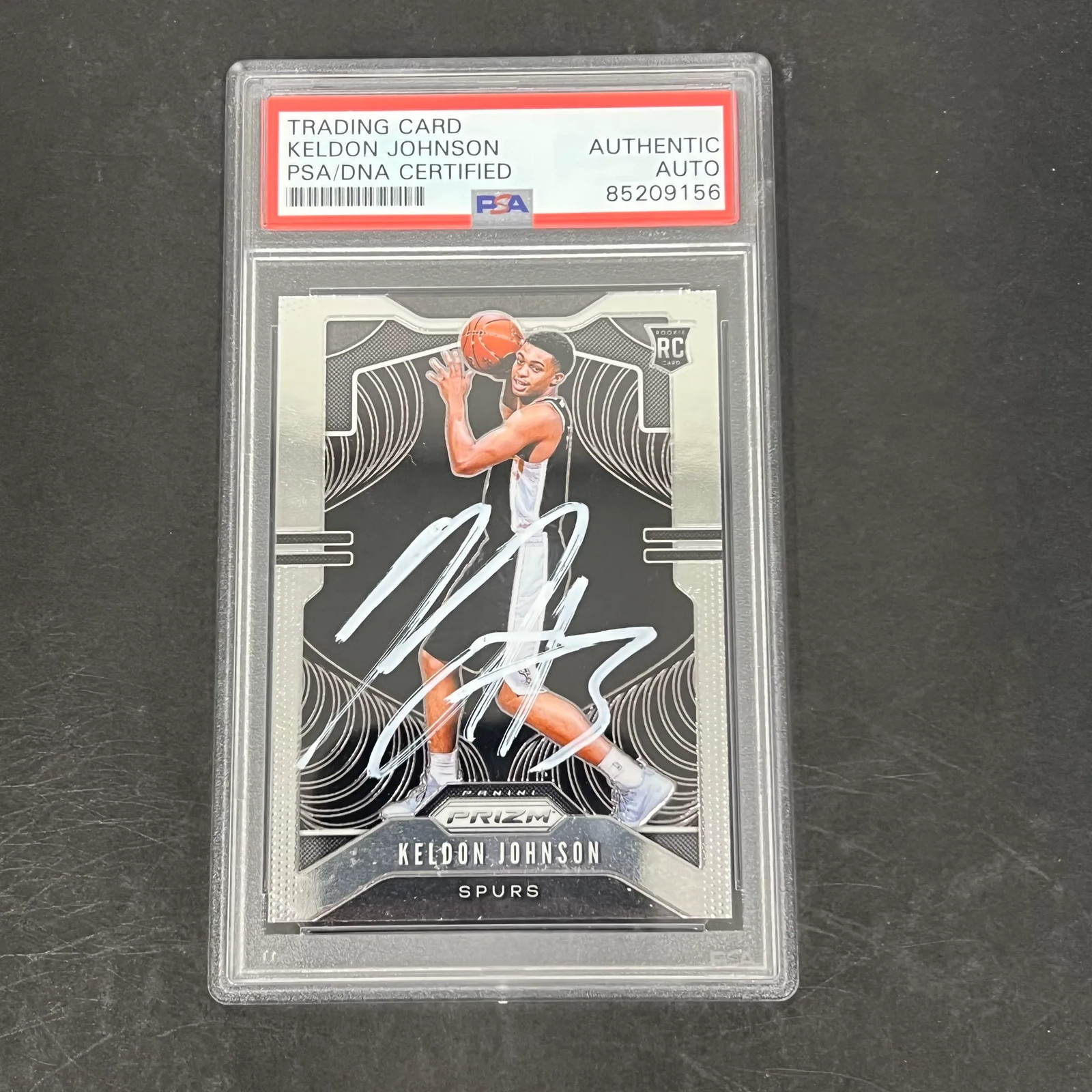 Keldon Johnson 2019-20 Panini Prizm Basketball#273 Signed Card PSA Autographed