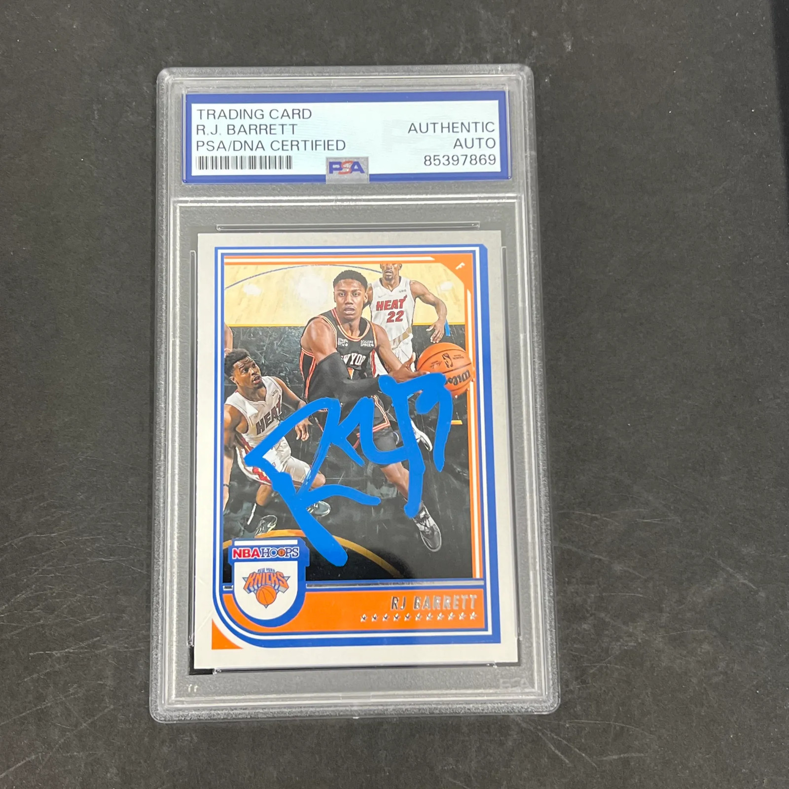 2002 RJ Barrett 2022-23 Panini Hoops Basketball#18 Signed Card PSA Autographed