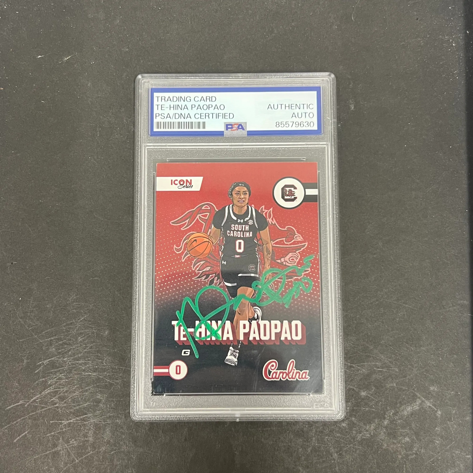 Te-Hina Paopao 2024 Onit Icon Series#IC-1 Signed Card PSA Autographed