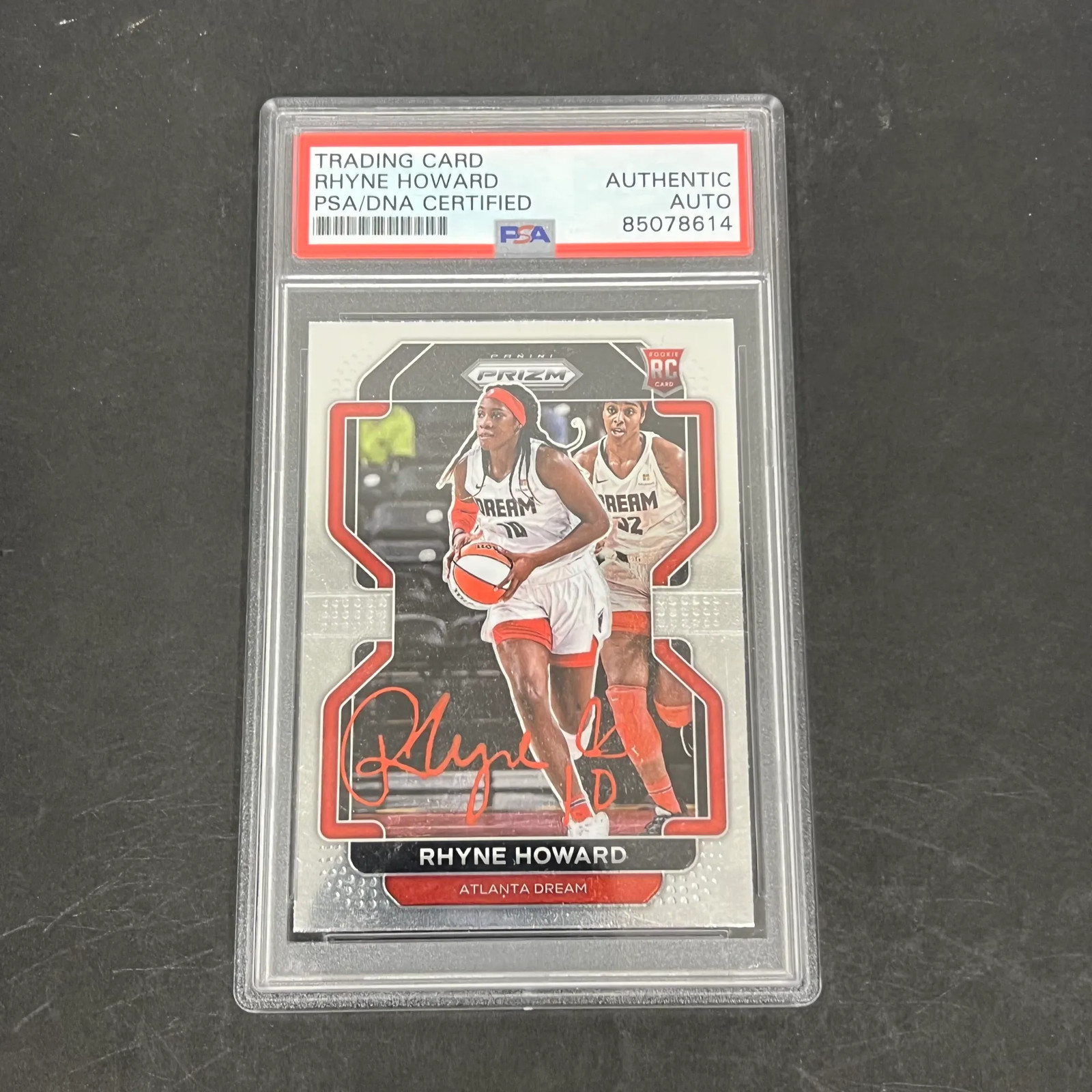 Rhyne Howard 2022 Panini WNBA Prizm Basketball#181 Signed Card PSA Autographed