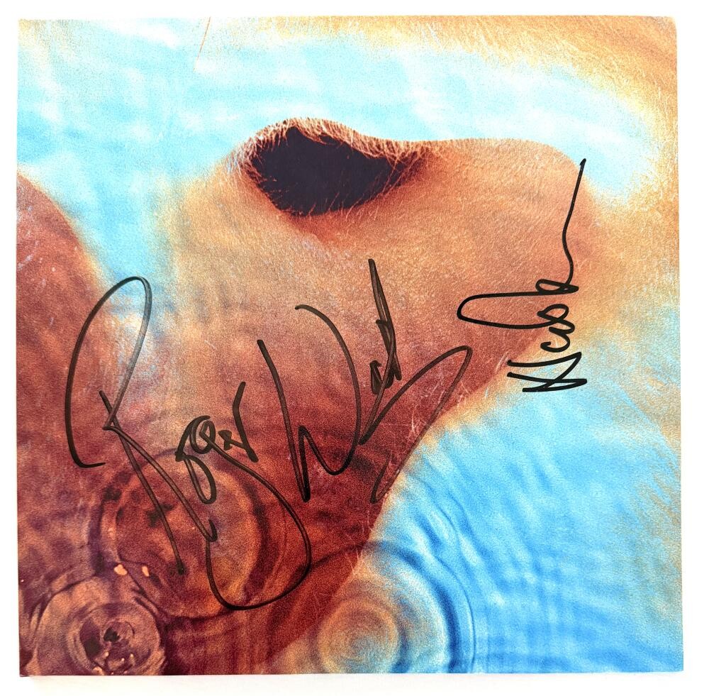 Roger Waters & Nick Mason Signed Autograph Pink Floyd Album Vinyl Record JSA COA