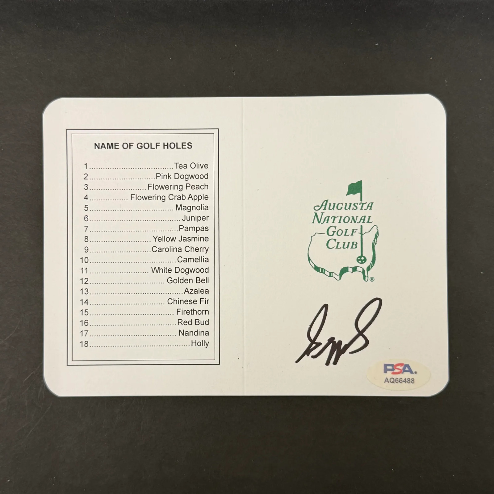 Sepp Straka Signed Masters Golf Scorecards PSA Autographed