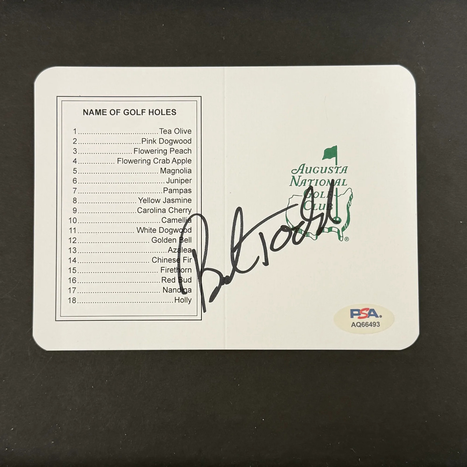 Brendon Todd Signed Golf Masters Golf Scorecards PSA Autographed