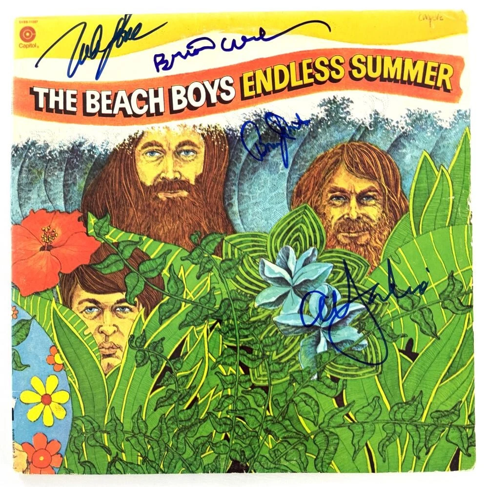 The Beach Boys Signed Autograph Endless Summer Album Record Brian Wilson +3 JSA