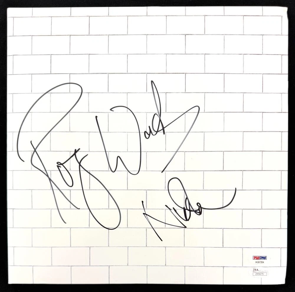 Roger Waters & N Mason Signed Autograph Pink Floyd The Wall Album Record PSA COA