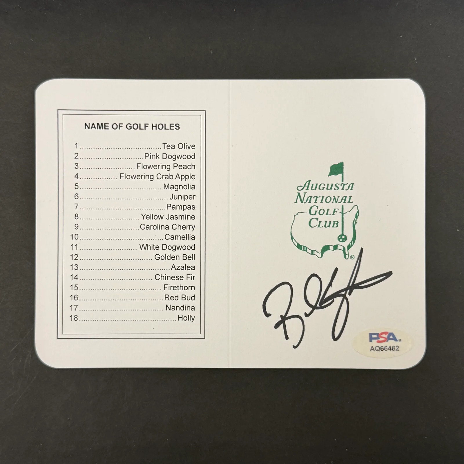 Brendan Steele Signed Golf Masters Golf Scorecards Autographed