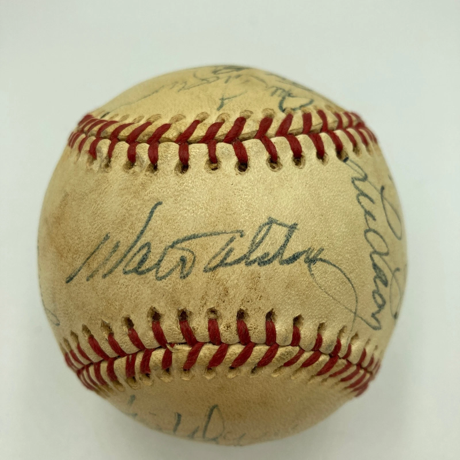 1975 Los Angeles Dodgers Team Signed Baseball Walt Alston Tommy Lasorda JSA COA