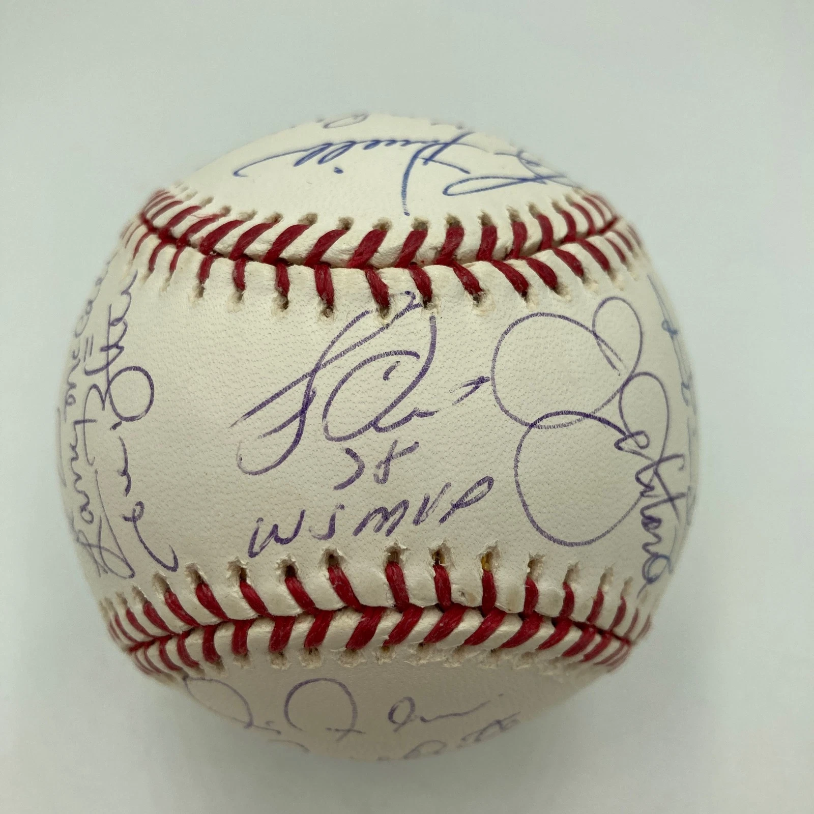 1978 New York Yankees World Series Champs Team Signed W.S. Baseball Steiner JSA