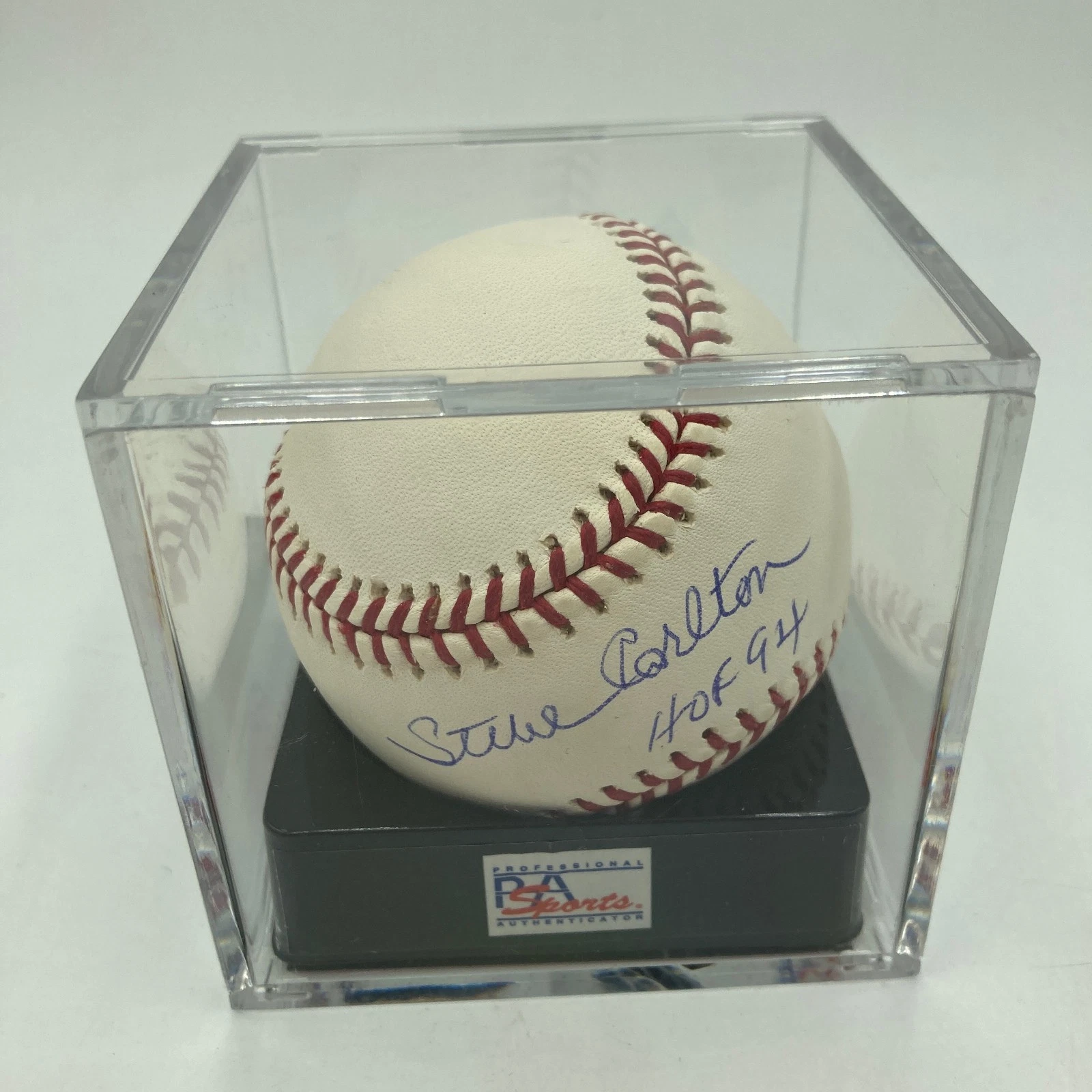 Steve Carlton HOF 1994 Signed Major League Baseball PSA DNA Graded 10 GEM MINT