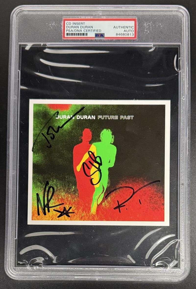 Duran Duran Full Band Signed Autograph PSA/DNA Future Past CD Cover Slab COA