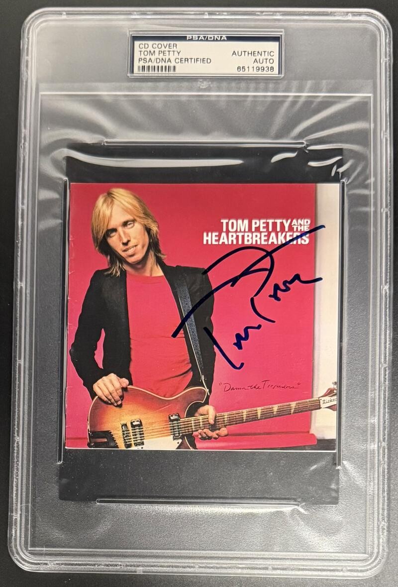 Tom Petty Signed Autograph PSA/DNA Damn The Torpedoes CD Cover Slabbed Rare COA