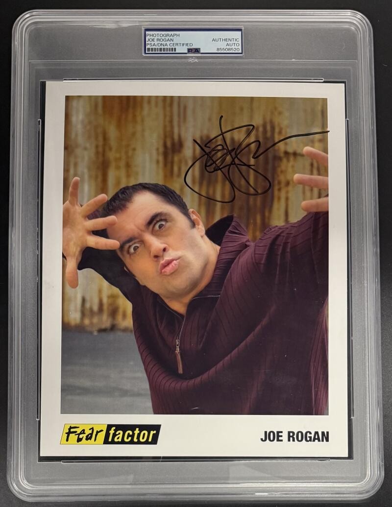 Joe Rogan Fear Factor Signed Autograph PSA/DNA COA Encapsulated 8x10 First Photo