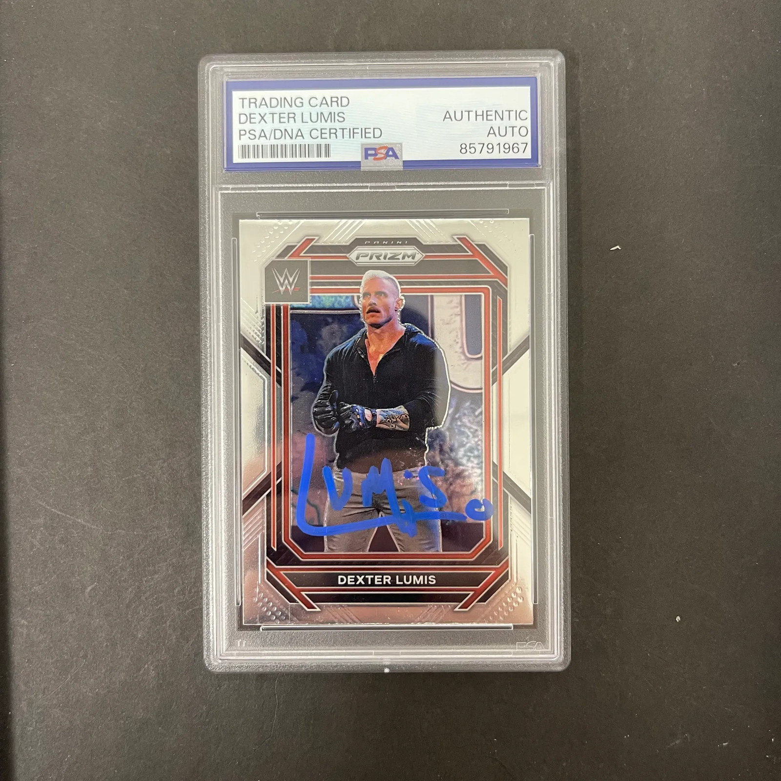 Dexter Lumis 2023 Panini Prizm#163 Signed Card PSA Autographed
