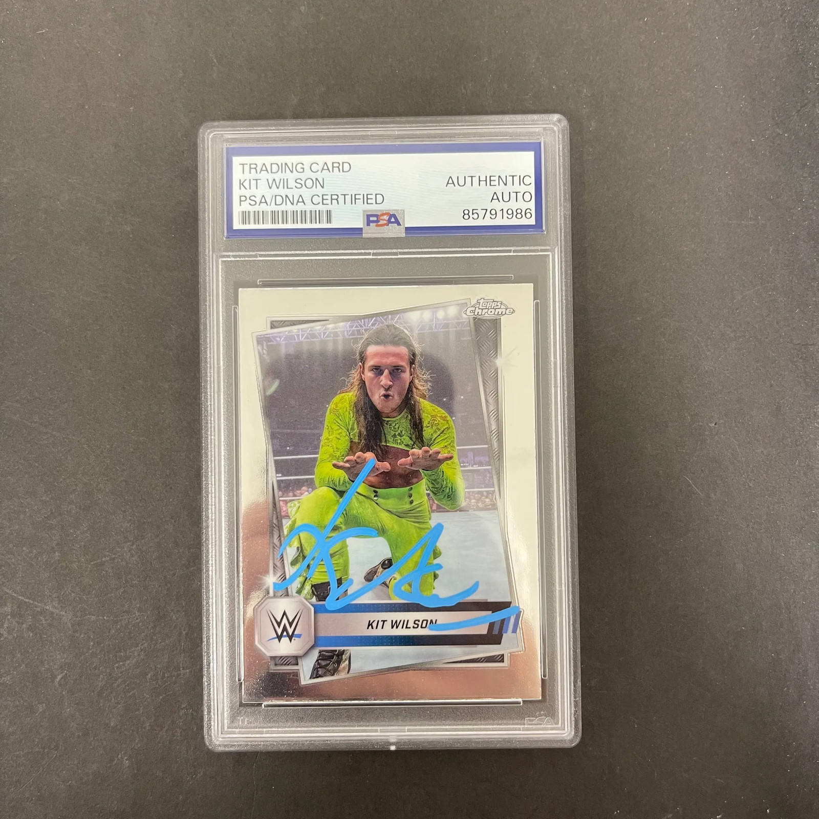 KIt Wilson 2025 Topps Chrome#102 Signed Card PSA Autographed
