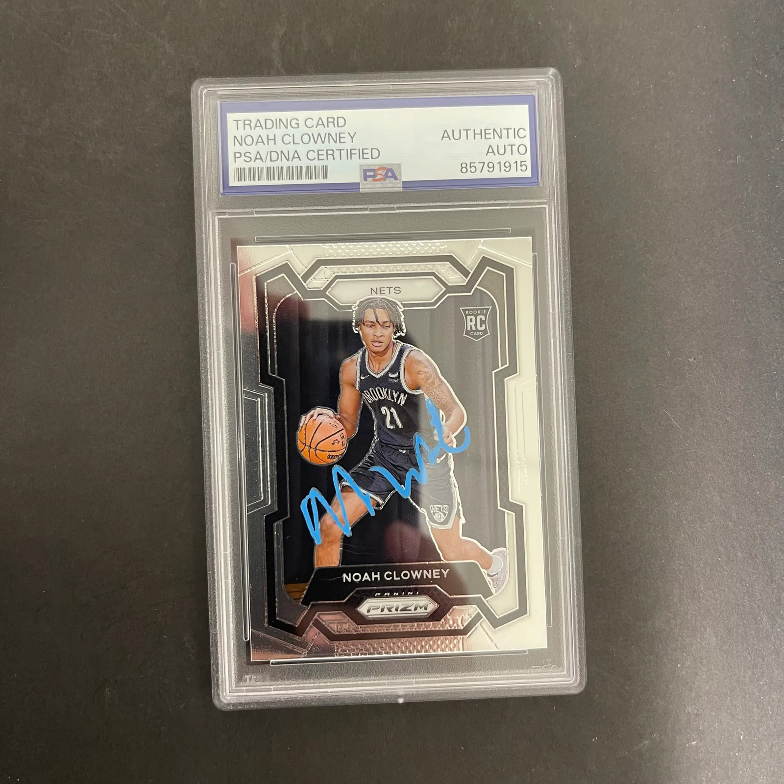 Noah Clowney 2023-24 Panini Prizm Basketball#165 Signed Card PSA Autographed