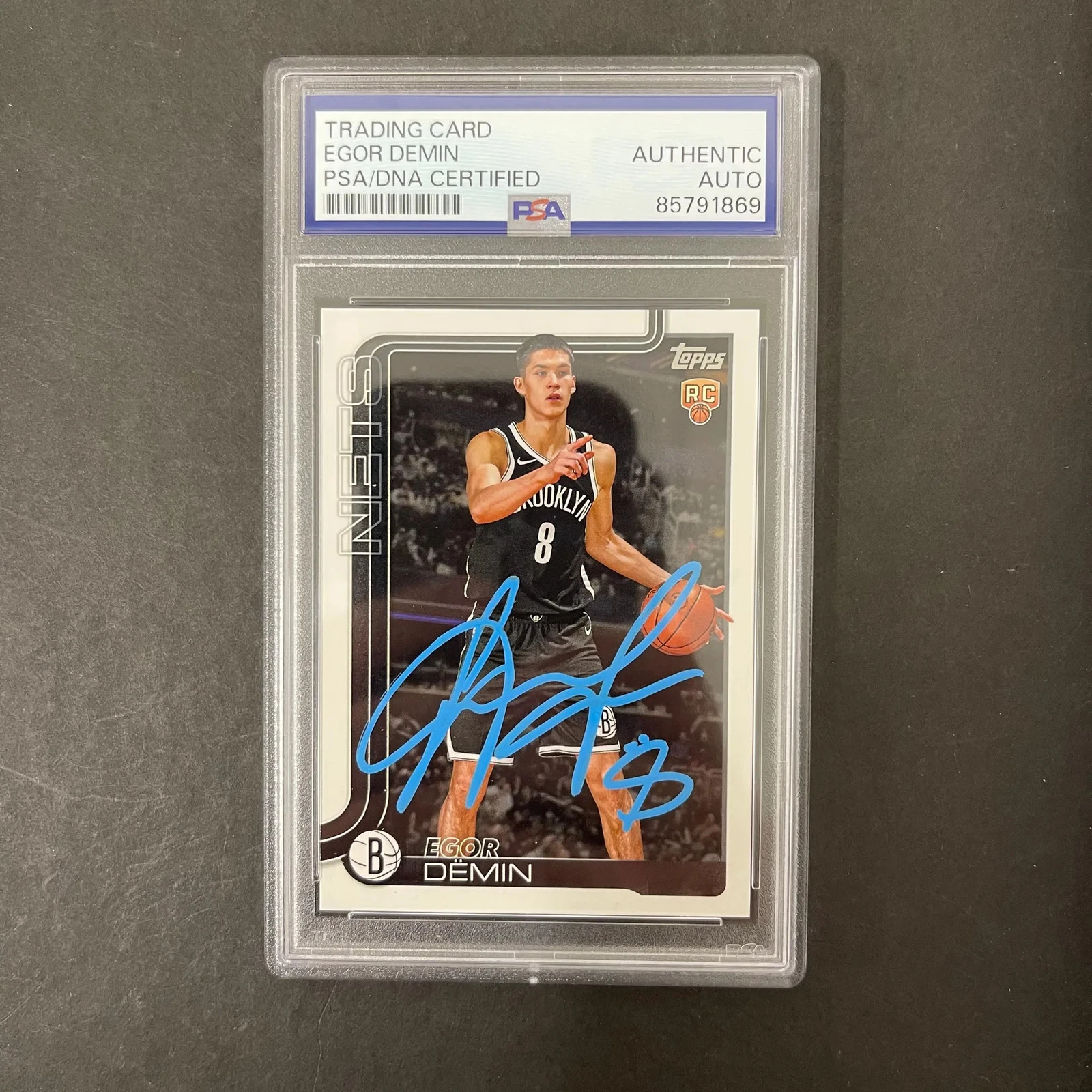 Egor Demin 2025 Topps Rookie Card#208 Signed Card PSA Autographed