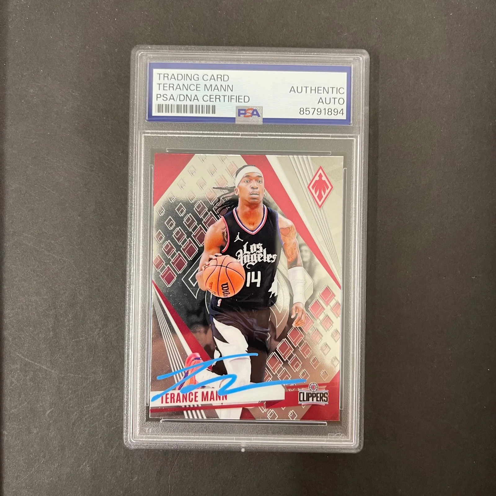 Terance Mann 2023-24 Panini Phoenix Basketball#247 Signed Card PSA Autographed