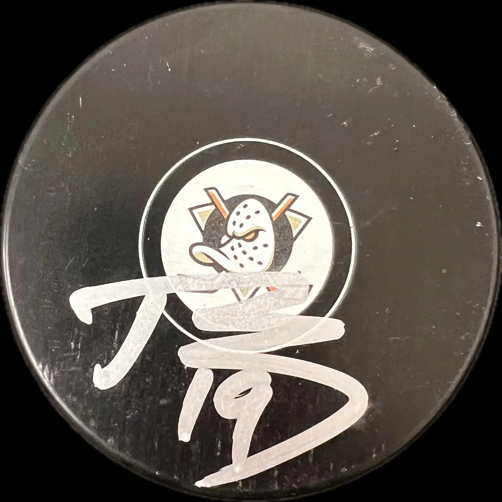 Troy Terry Signed Hockey Puck PSA Autographed