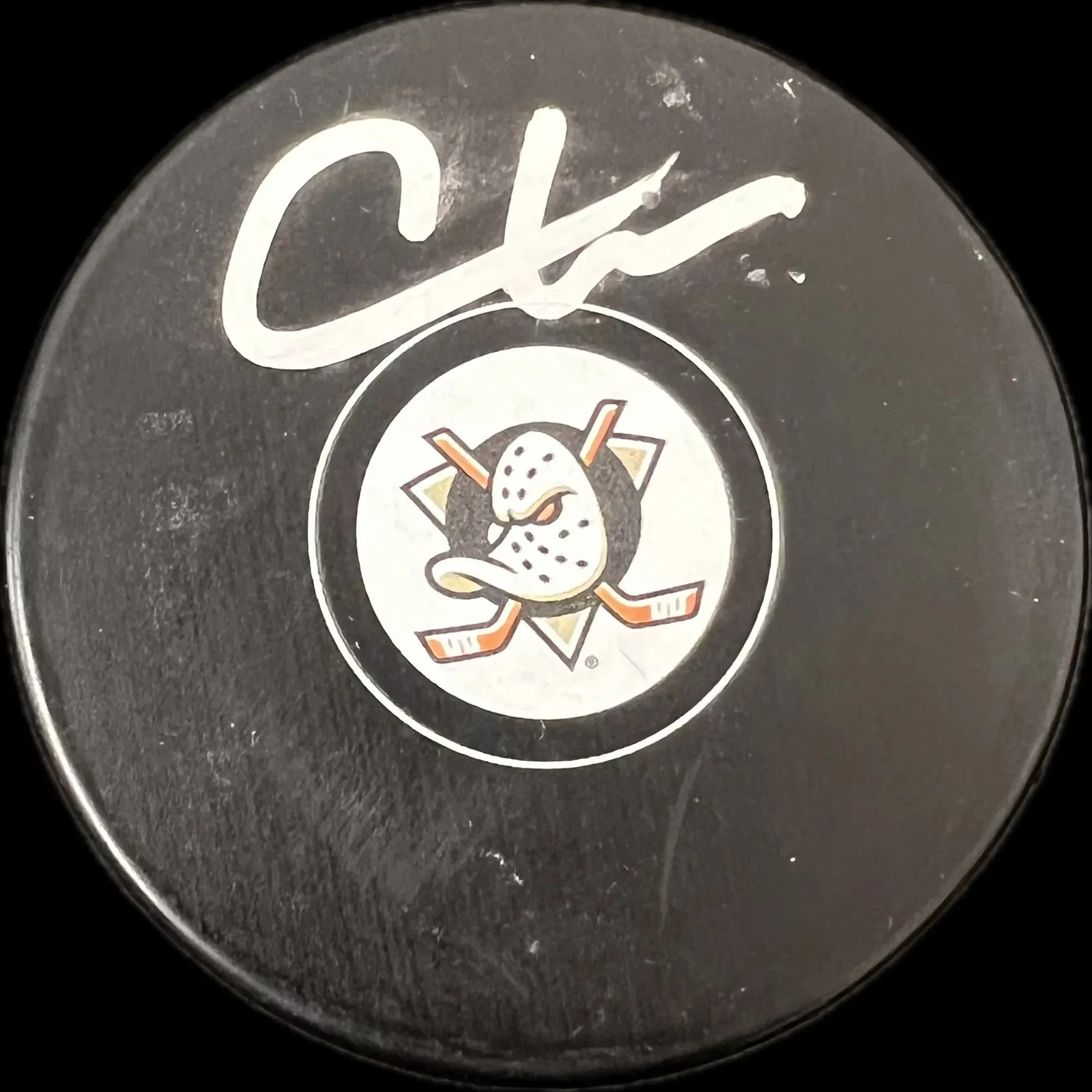 Chris Kreider Signed Hockey Puck Autographed