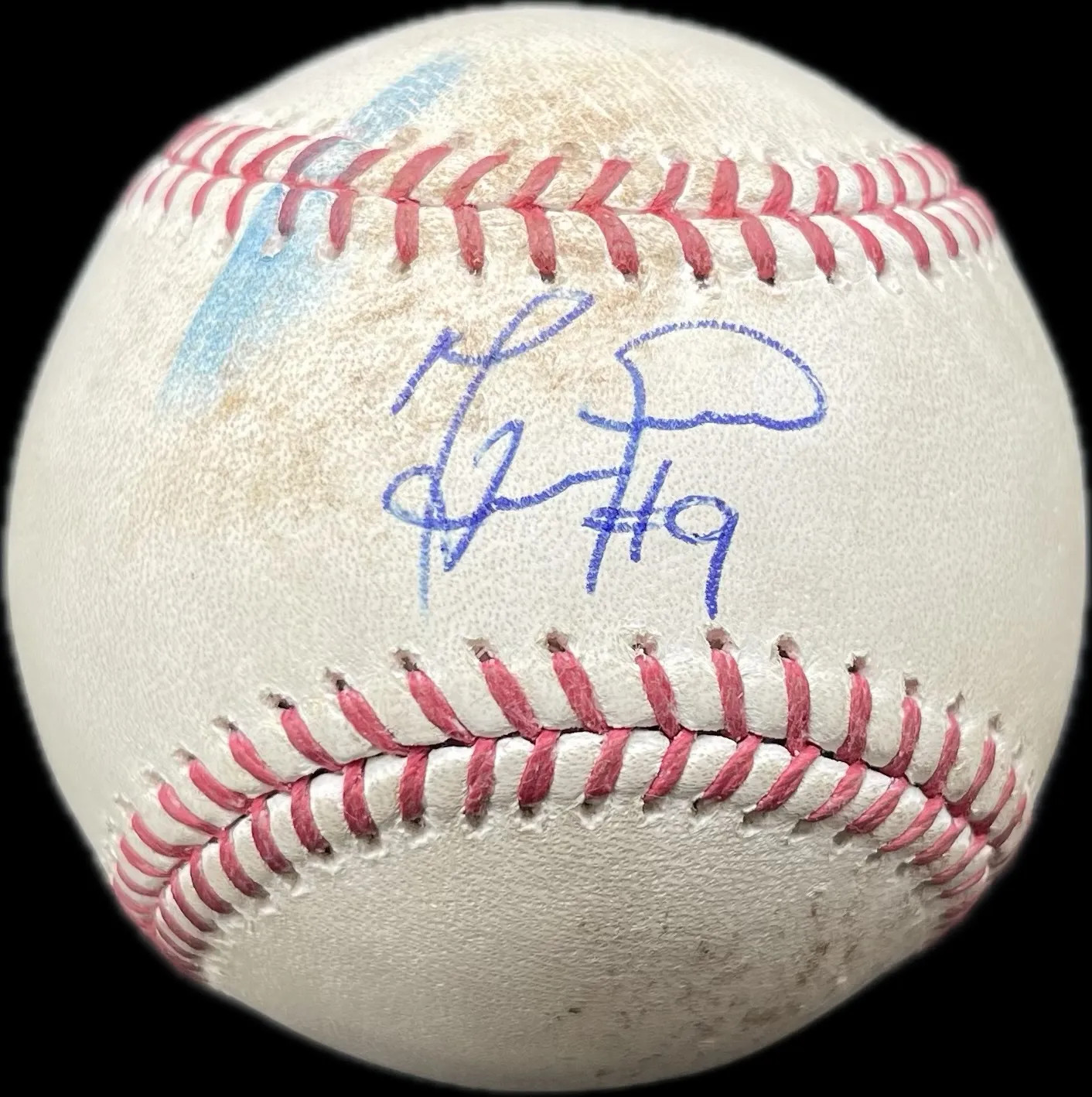 Manny Pina Signed Baseball MLB PSA