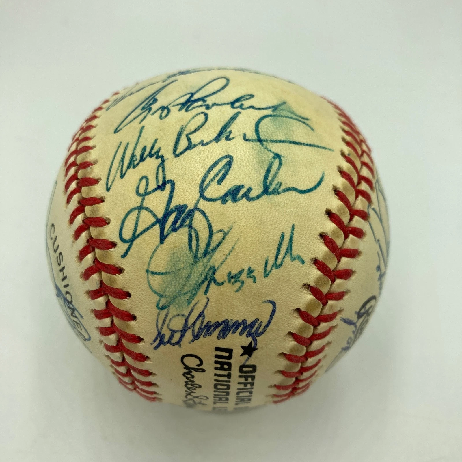 1986 New York Mets World Series Champs Team Signed Vintage NL Baseball JSA COA
