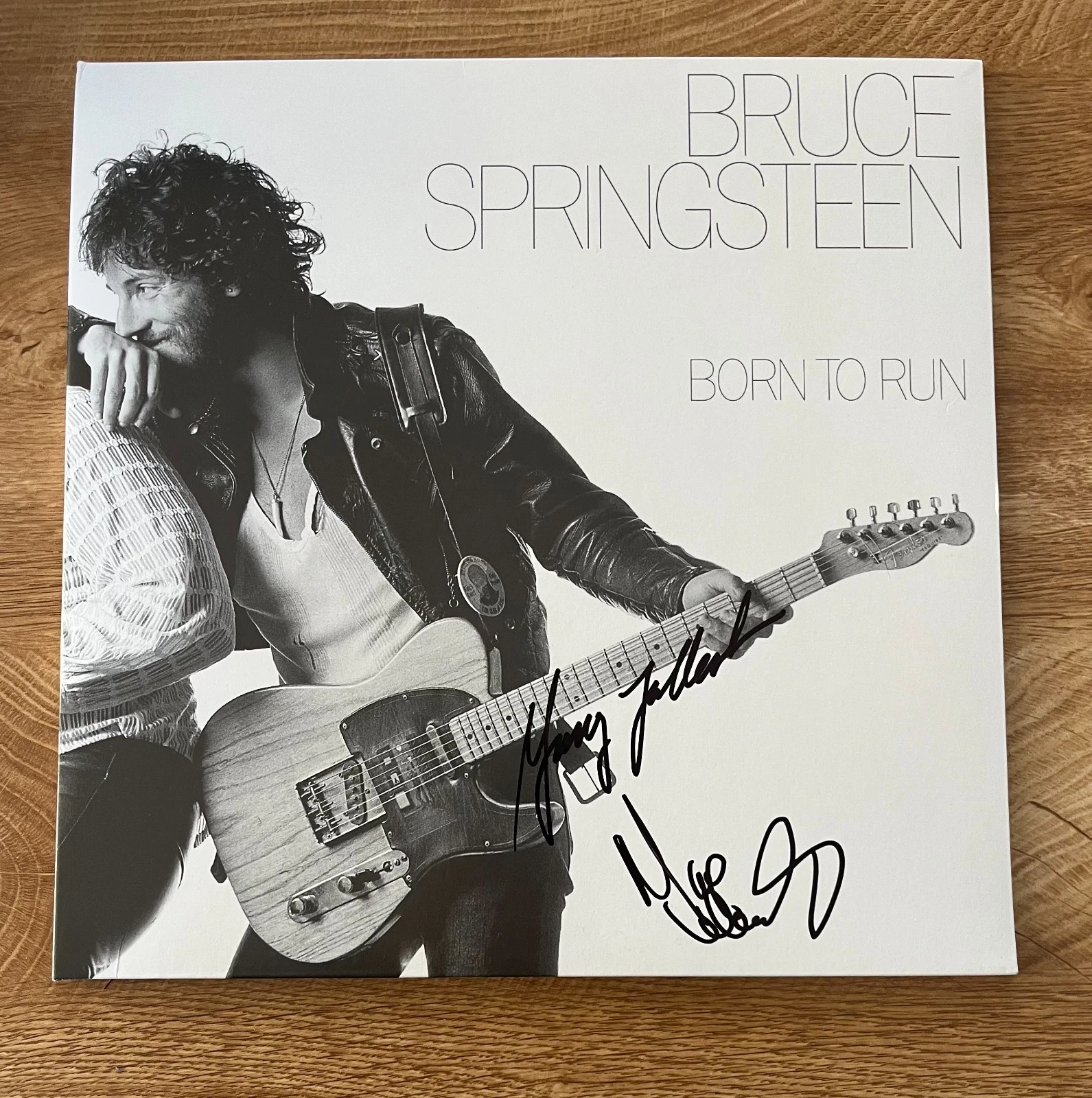 * GARY TALLENT & MAX WEINBERG * signed vinyl album * BORN TO RUN * COA