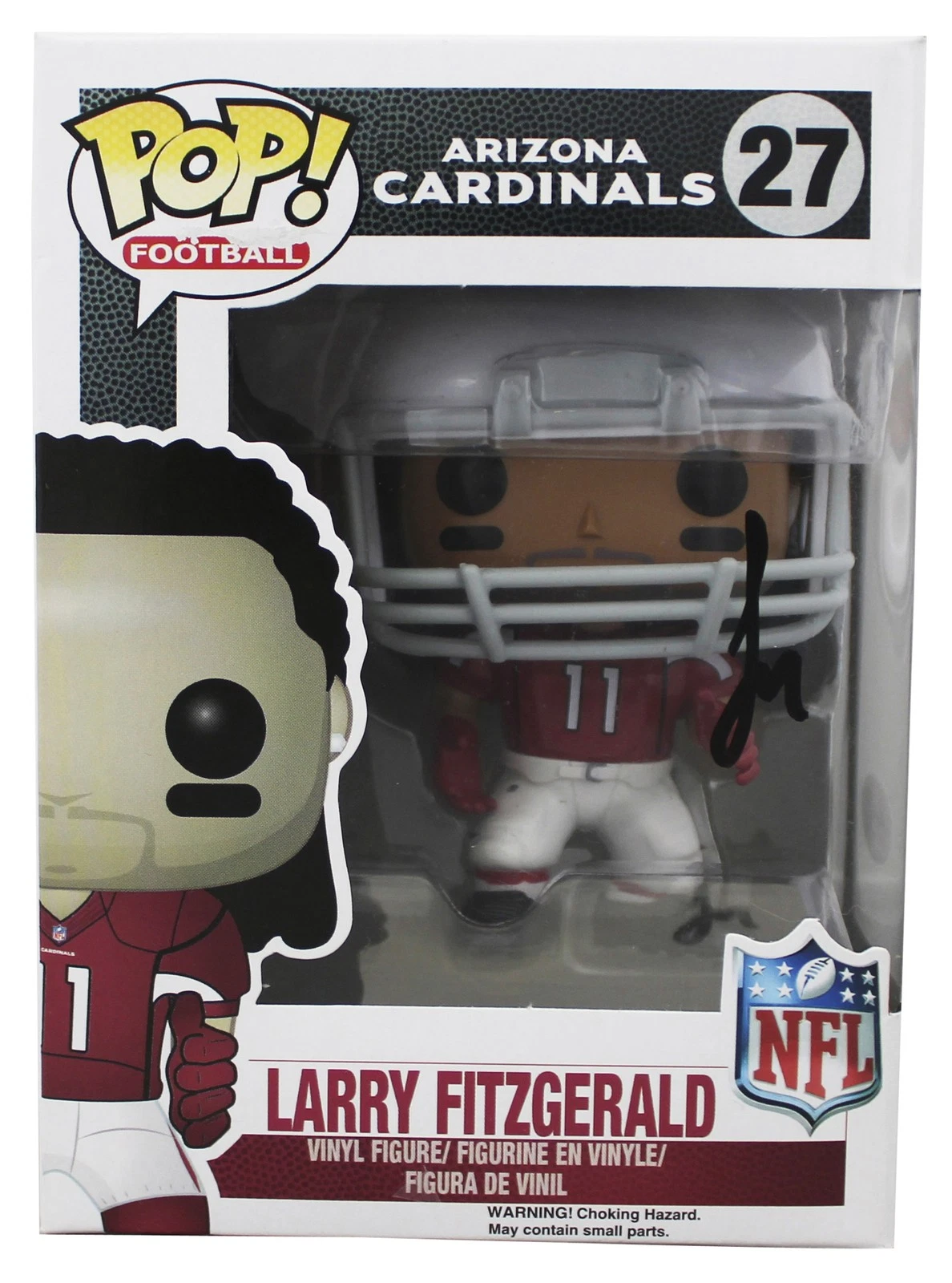 Cardinals Larry Fitzgerald Signed #27 Funko Pop Vinyl Figure JSA #CJ41513