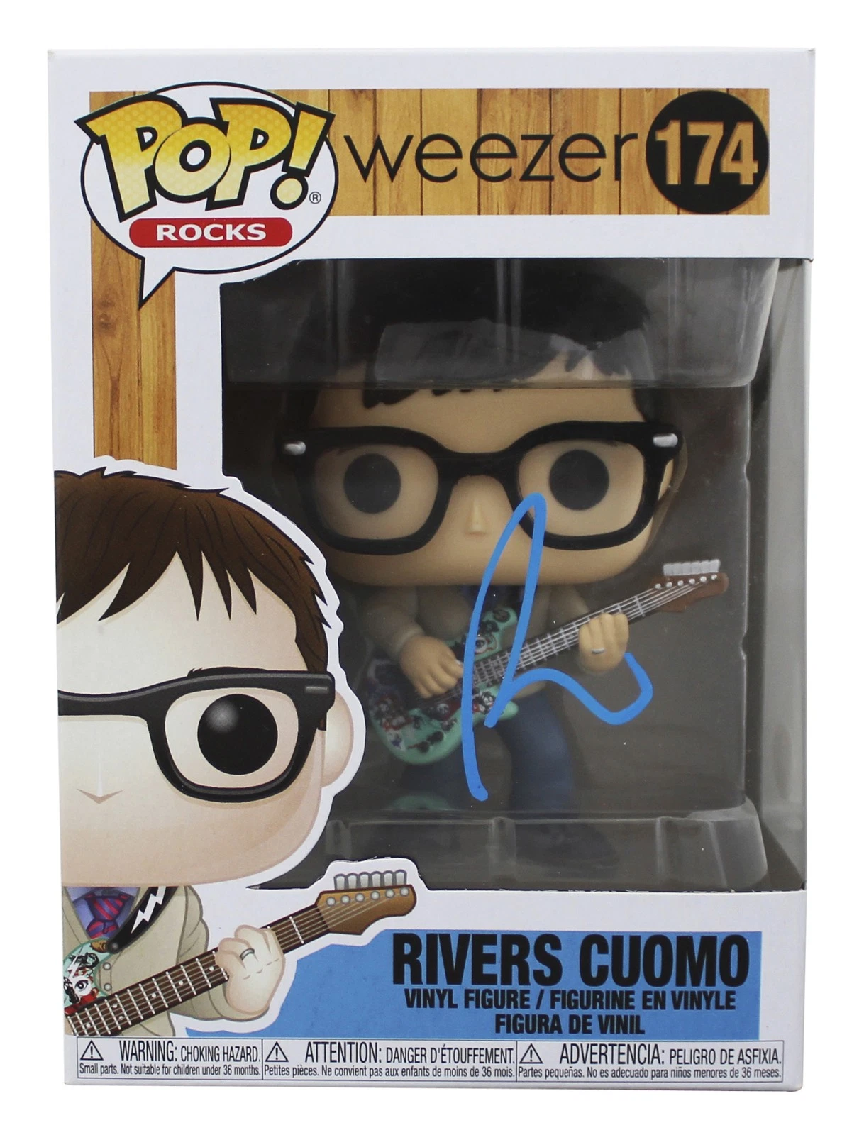 Rivers Cuomo Weezer Authentic Signed #174 Funko Pop Vinyl Figure JSA #CB32529