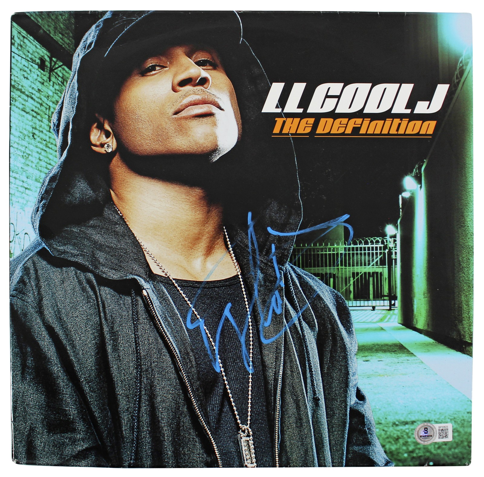 L.L. Cool J. Authentic Signed The Definition Album Cover BAS #BP32623