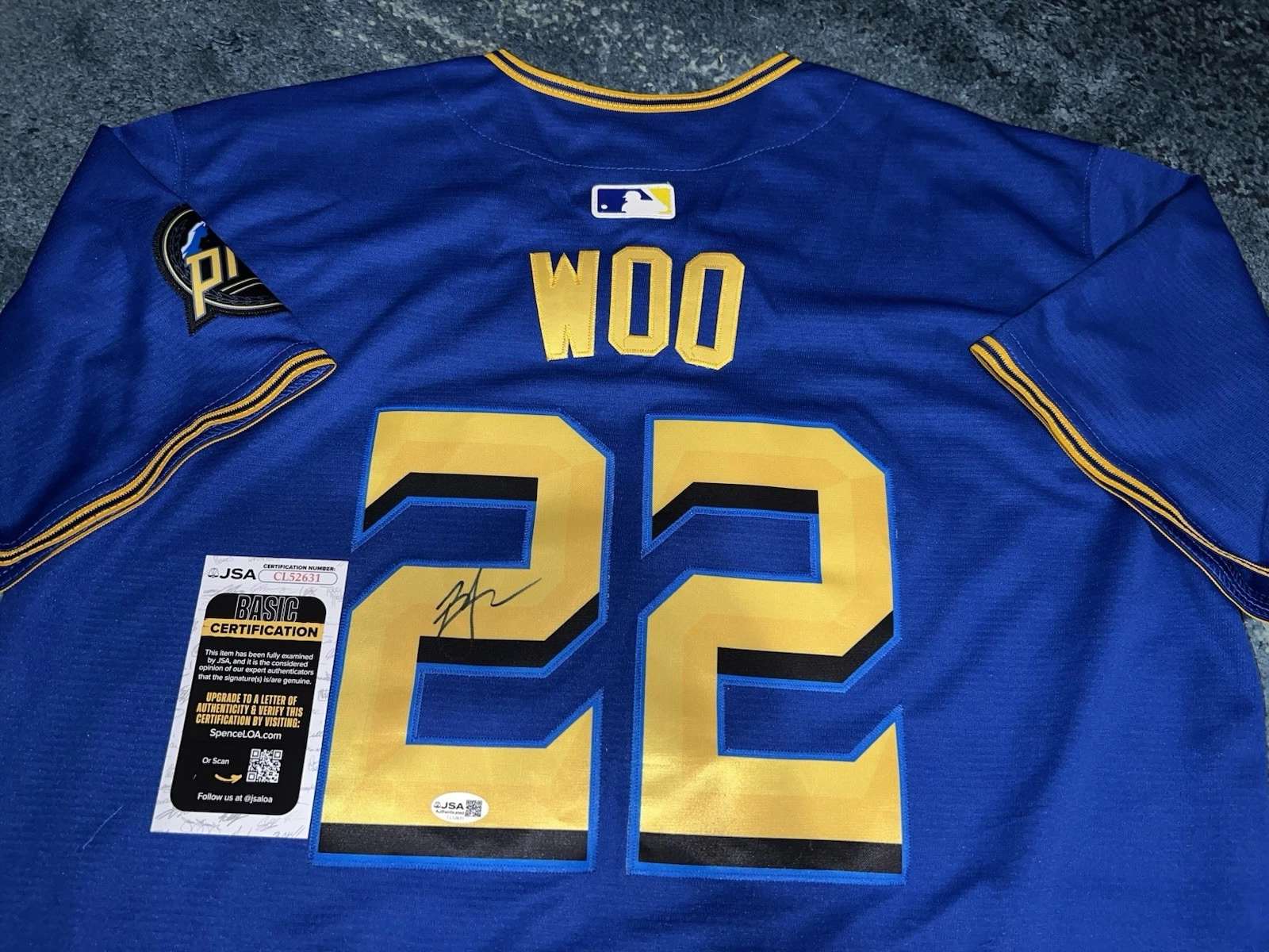 Bryan Woo Signed Seattle Mariners Jersey Superstar Ace JSA Auth #2