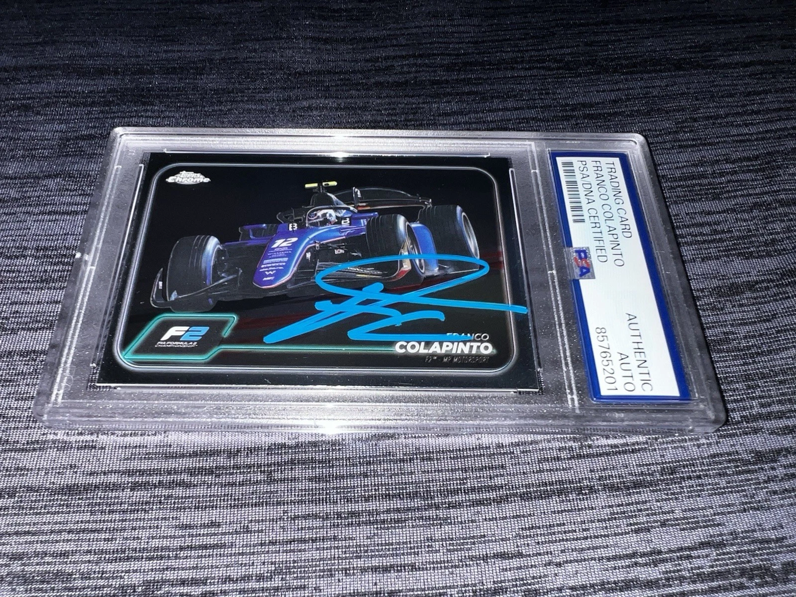 Franco Colapinto Signed 2024 Topps Chrome F2 Card #96 Rookie Star PSA/DNA