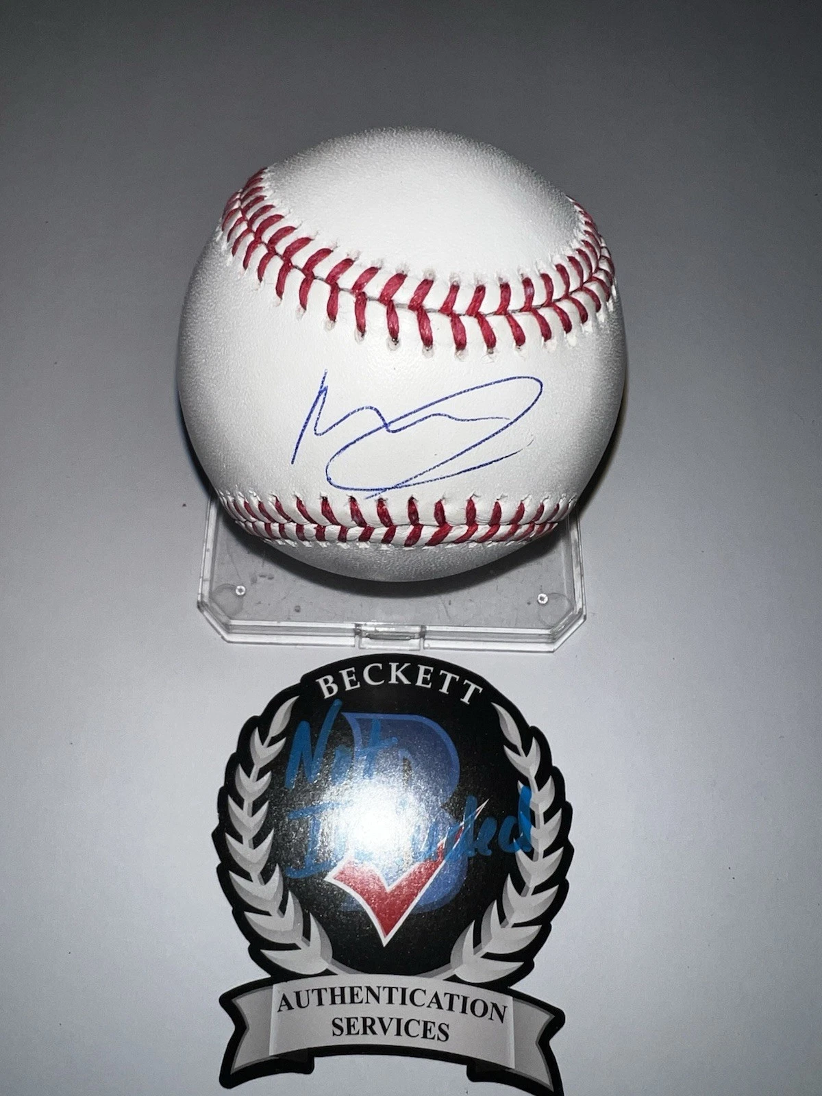 Moises Ballesteros Signed Official Major League Baseball Chicago Cubs Beckett