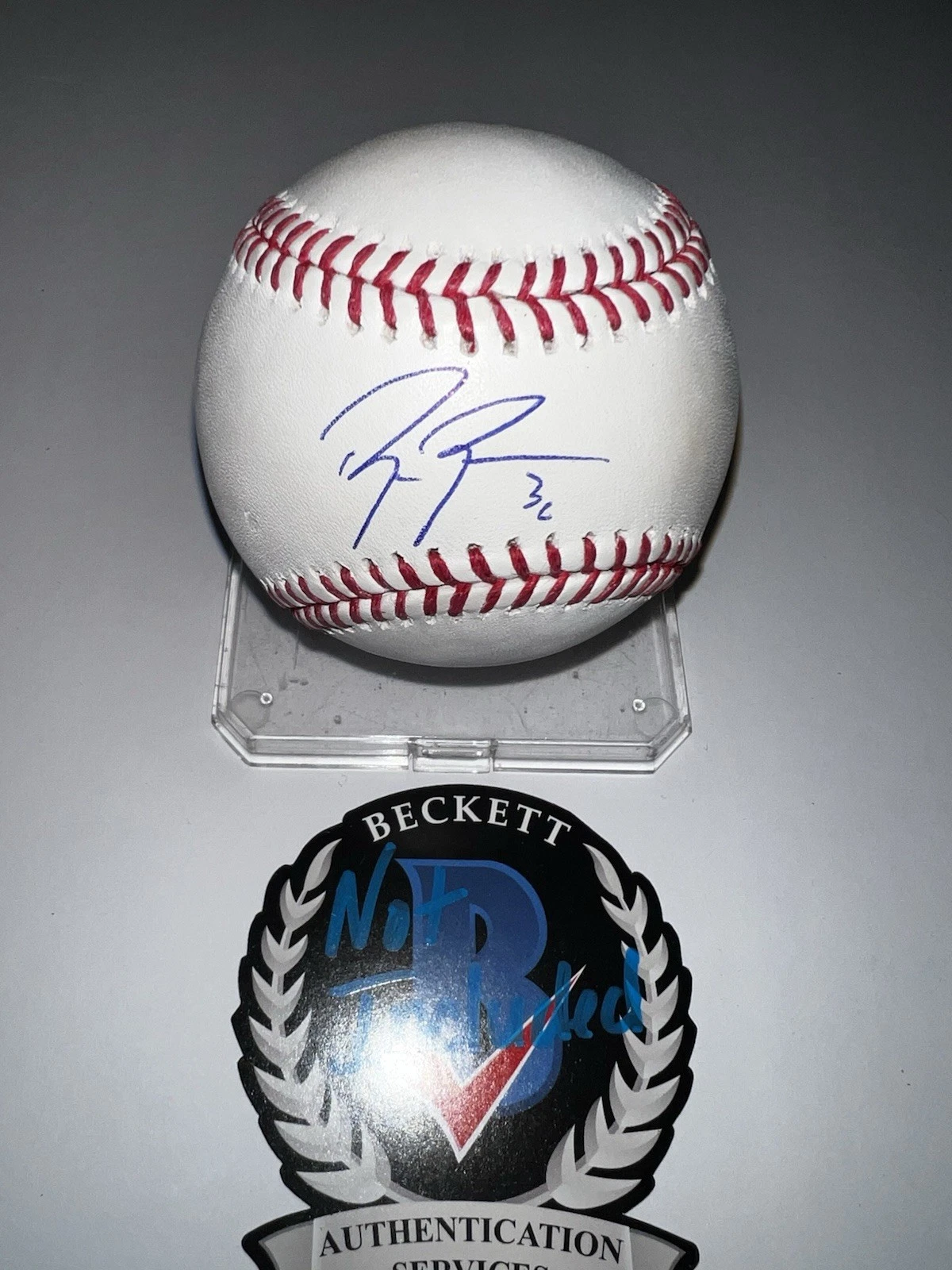 Ben Brown Signed Official Major League Baseball Chicago Cubs Beckett