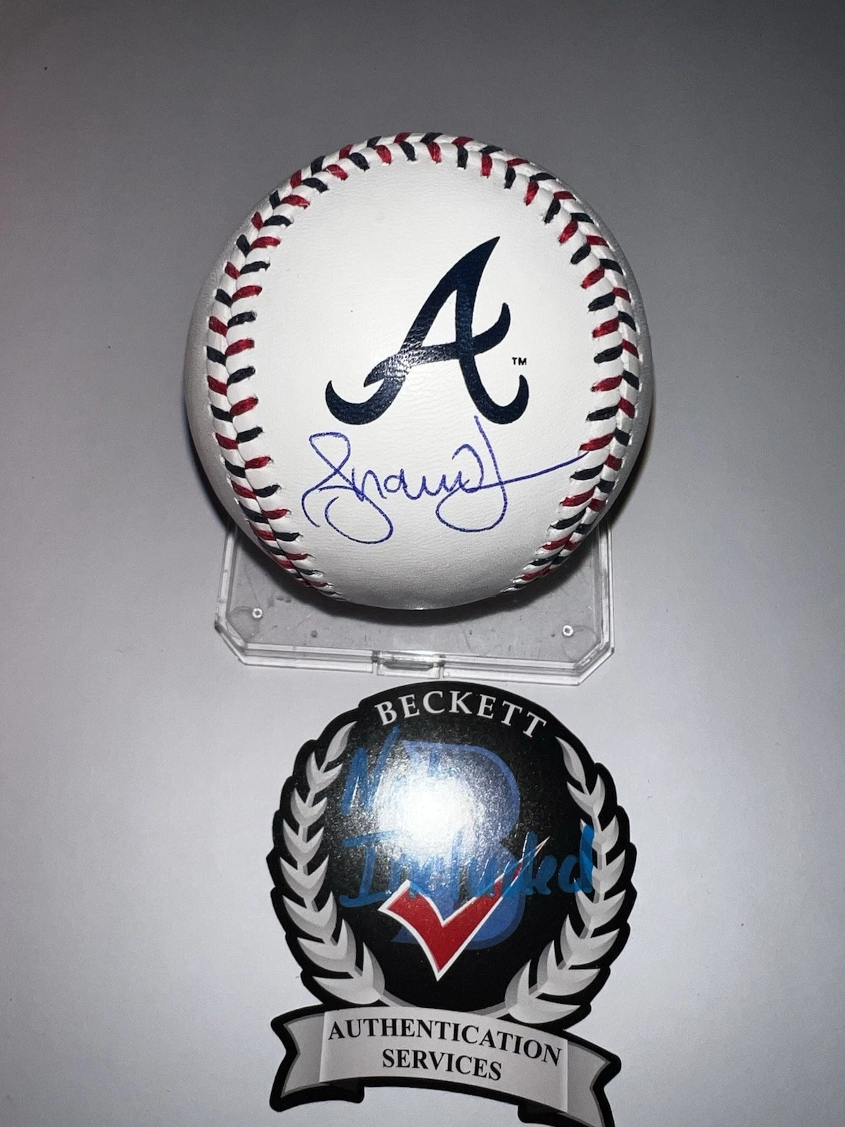Andruw Jones Signed Official Atlanta Braves Team Stitched Baseball Beckett