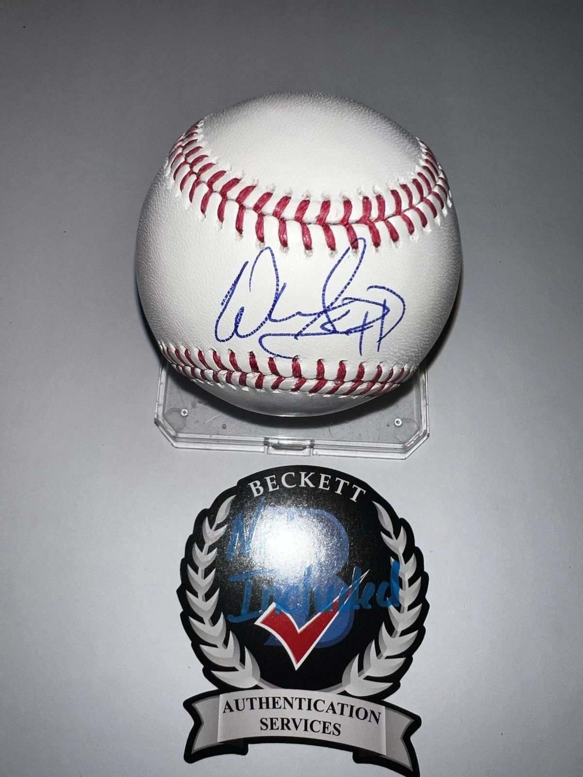 Warren Sapp Signed Official Major League Baseball Bucs NFL Legend Beckett