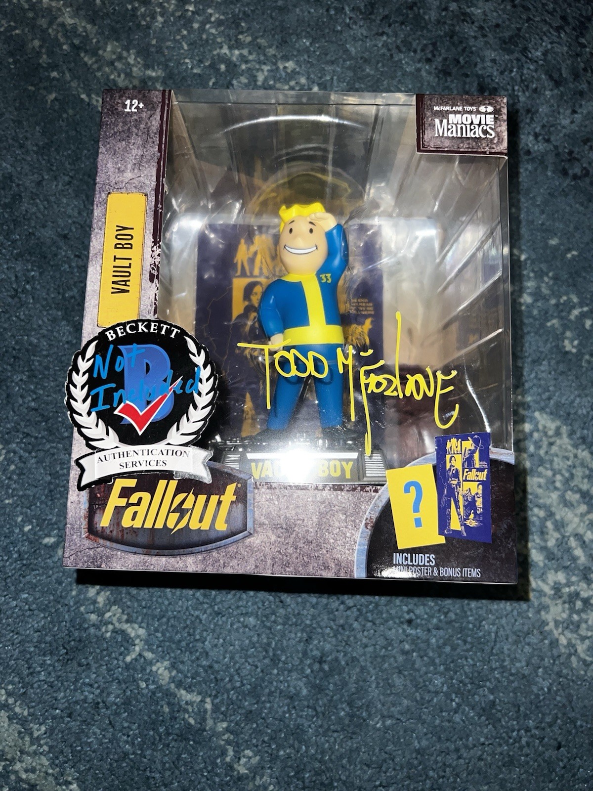 Todd McFarlane Signed Official Vault Boy McFarlane Toy Figurine Fallout Beckett