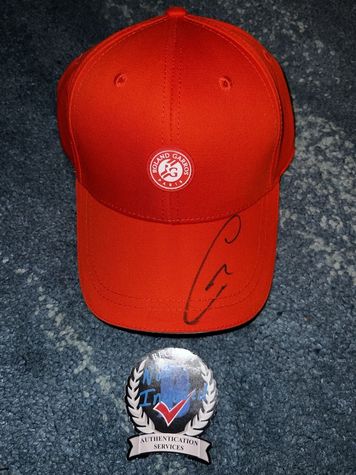 Carlos Alcaraz Signed Official Roland Garros Hat French Open Superstar Beckett