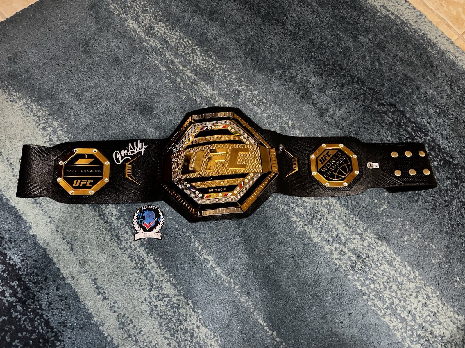 Jose Aldo Signed Full Size UFC Belt Champ UFC Hall Of Fame Legend Beckett
