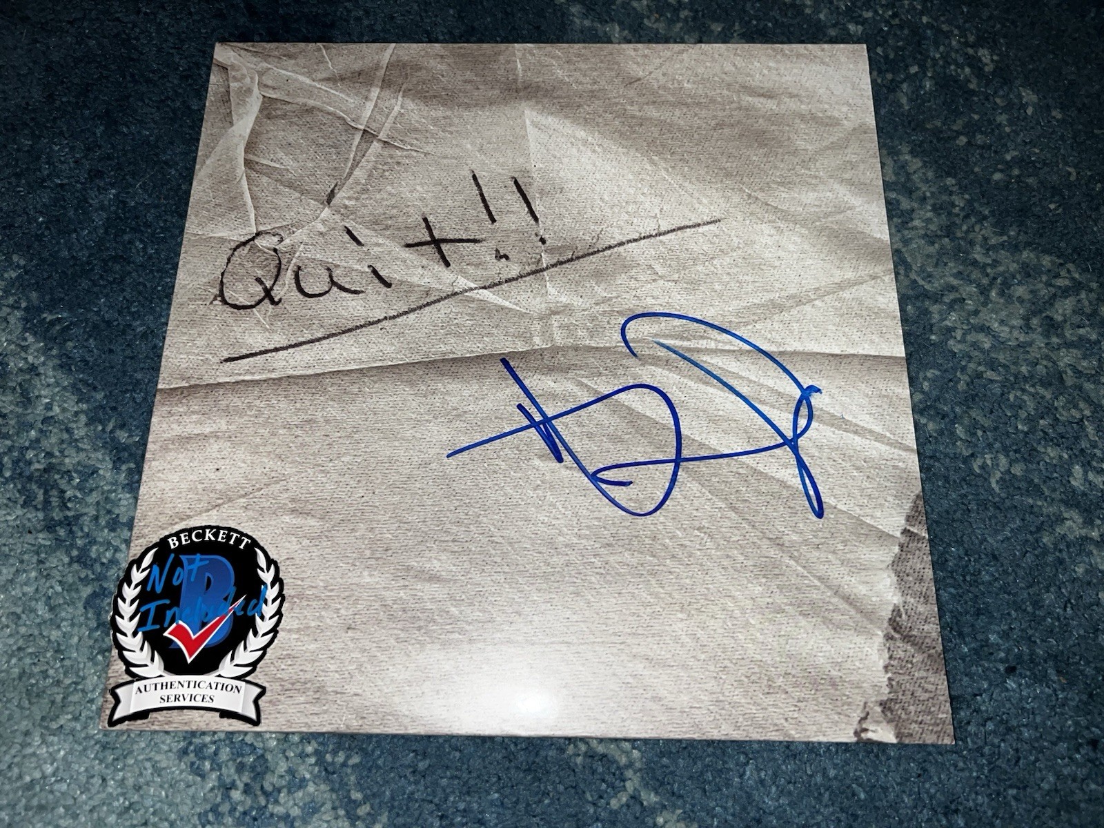 Hardy Signed Quit Vinyl Country Music Superstar Legend Beckett