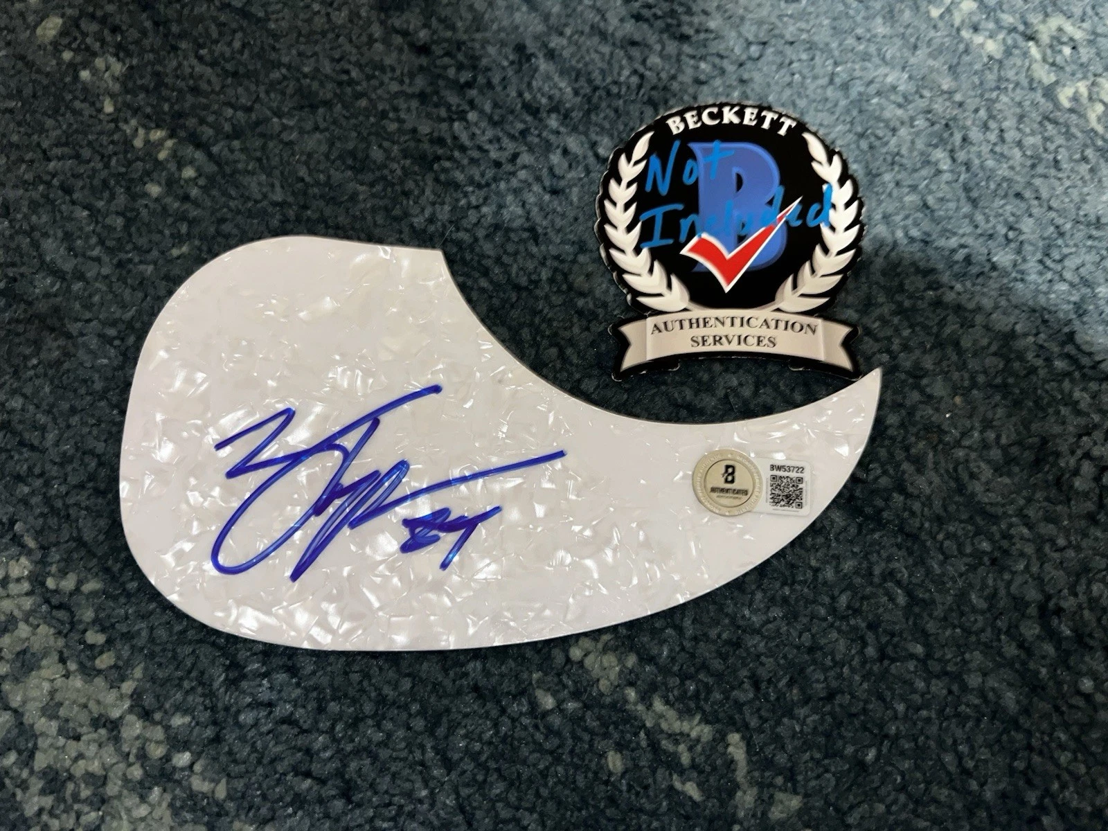 Zach Top Signed Acoustic Pickguard Country Music Superstar Beckett