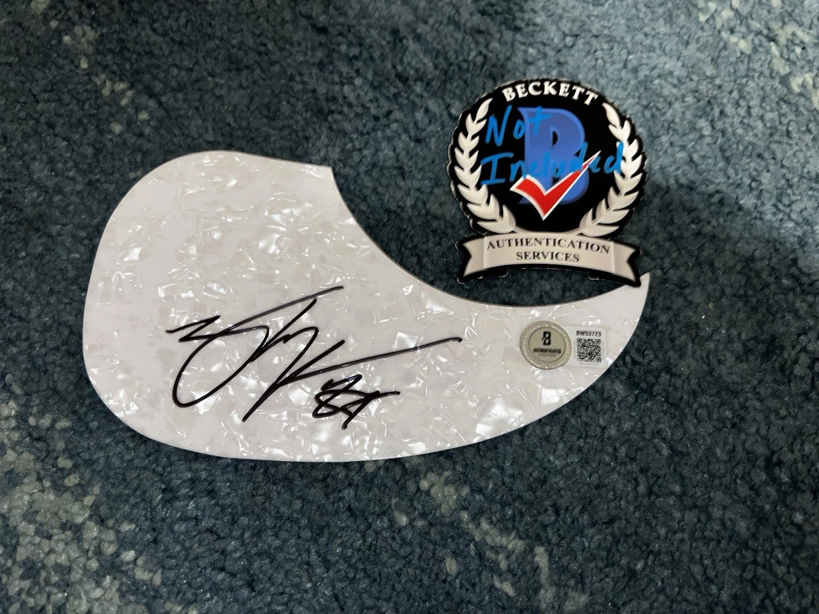 Zach Top Signed Acoustic Pickguard Country Music Superstar Beckett #2